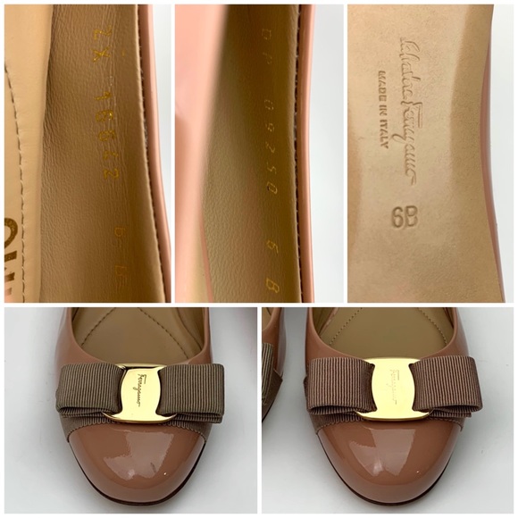 SALVATORE FERRAGAMO Varina Leather Flat sz 6 - Picture 8 of 12